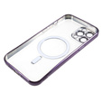 Θήκη για iPhone 12 Pro, Electro MagSafe, μωβ + Γυαλί για την οθόνη
