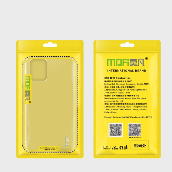 Θήκη MOFI για Motorola Moto G73 5G, λεπτή, διαφανής