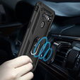 θωρακισμένη θήκη για LG K50S, Nox Case Ring, μαύρη