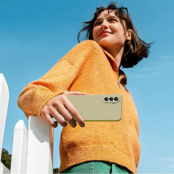 Θήκη για Samsung Galaxy A56 5G, Silicone Lite, μπεζ