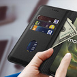 Θήκη με πτυσσόμενο καπάκι Crazy Horse Wallet για Motorola Edge 70