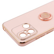 Θήκη για Xiaomi Redmi 12C, Electro Ring, ροζ rose gold