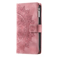 Θήκη με πτερύγιο για Xiaomi Redmi Note 13 Pro 4G / Xiaomi Redmi Note 14S / Xiaomi Poco M6 Pro 4G, Mandala, ροζ rose gold