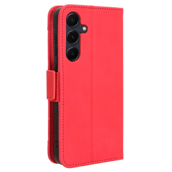 Θήκη με πτερύγιο για Samsung Galaxy A35 5G, Card Slot, κόκκινη