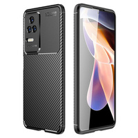 Θήκη για Xiaomi Poco F4 5G, Carbon Gel, μαύρη