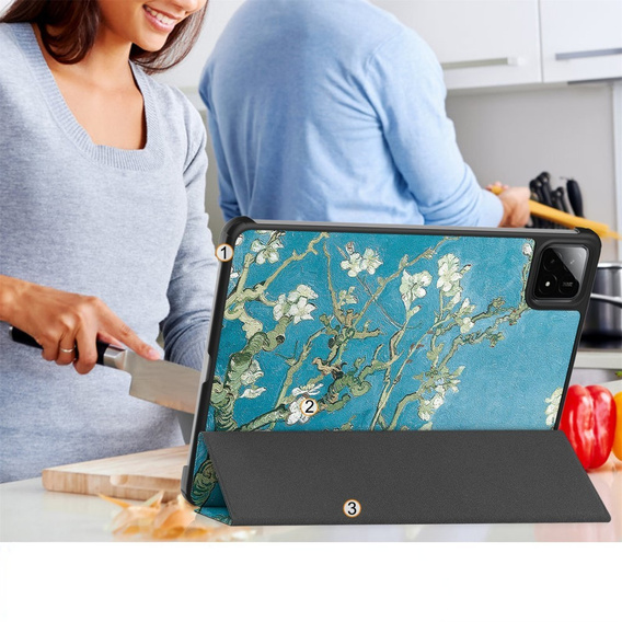 Θήκη για Xiaomi Pad 7 / 7 Pro, Smartcase, Flowers