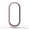 Θήκη 2σε1 + γυαλί μετριασμένο για Xiaomi Smart Band 10 / 9 / 8, ροζ 