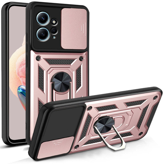 Θήκη για Xiaomi Redmi Note 12 4G, CamShield Slide, ροζ rose gold
