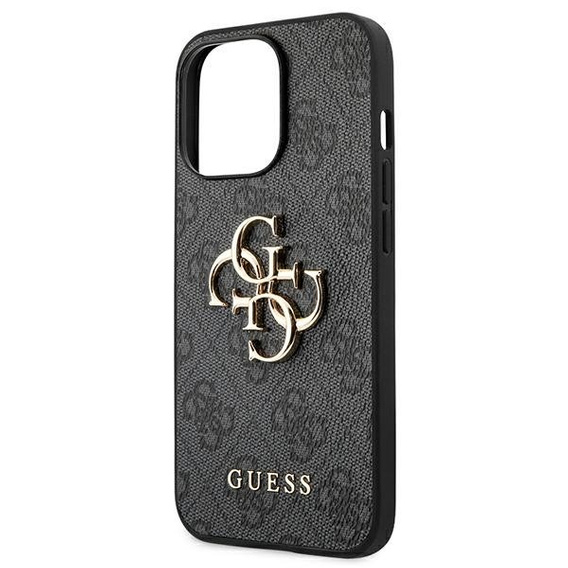 GUESS Θήκη για iPhone 13 / 13 Pro, 4G Big Metal Logo, γκρι