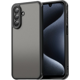 Ματ θήκη για Samsung Galaxy A17 5G, καπνιστή με μαύρες πλευρές