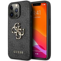 GUESS Θήκη για iPhone 13 / 13 Pro, 4G Big Metal Logo, γκρι