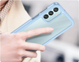 Θήκη για Samsung Galaxy M15 5G, Fusion Hybrid, διαφανής / μπλε