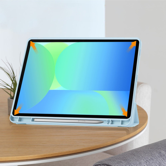 Θήκη για Samsung Galaxy Tab S10 FE+ Plus, Smartcase με χώρο για γραφίδα, μπλε