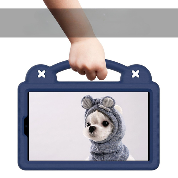 Παιδική θήκη για Samsung Galaxy Tab A7 Lite 8.7 T220/T225, Cute Patterns, με βάση, σκούρο μπλε