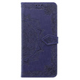 Θήκη με πτερύγιο για Oppo A58 4G, Mandala, μωβ