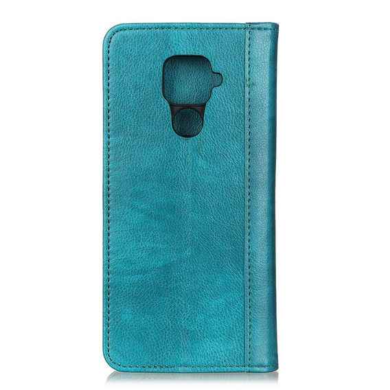 Θήκη για Xiaomi Redmi Note 9, Wallet Litchi Leather, πράσινη