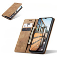 θήκη CASEME για Samsung Galaxy M33 5G, Leather Wallet Case, καφέ