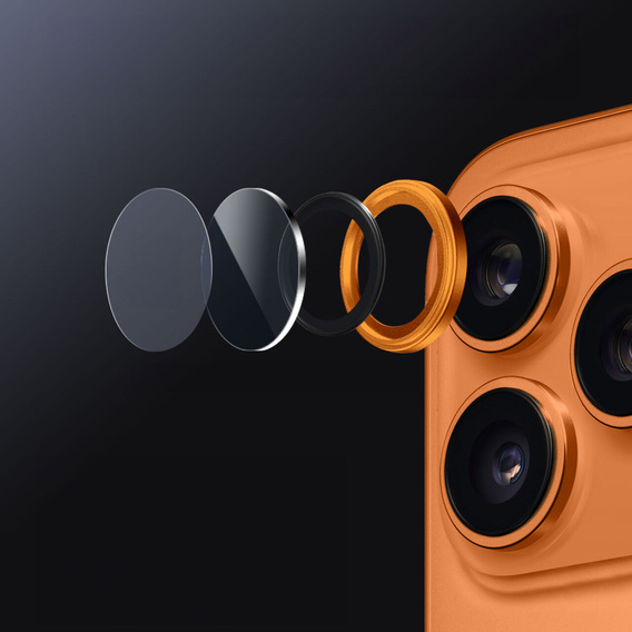 Γυαλί κάμερας ERBORD OPTIK Pro για iPhone 17 Pro / 17 Pro Max