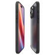 θήκη Spigen για iPhone 16 Pro Max, Ultra Hybrid, μαύρο / ματ + μετριασμένο γυαλί 9H