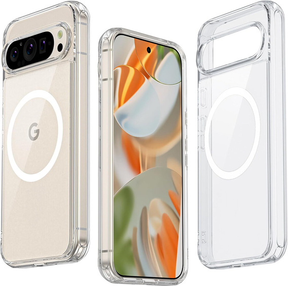 Θήκη για Google Pixel 9 Pro XL, Fusion Hybrid, για MagSafe, διαφανής