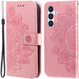 Θήκη με πτερύγιο για Samsung Galaxy A54 5G, Mandala Flower, ροζ rose gold