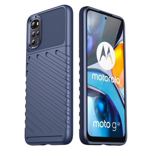 Θήκη για Motorola Moto G22, Thunder, μπλε