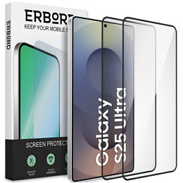 2x Κεραμικό υβριδικό γυαλί ERBORD για Samsung Galaxy S25 Ultra