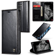 θήκη CASEME για Samsung Galaxy A34 5G, Waxy Textured, μαύρη