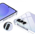 Θήκη για Samsung Galaxy A36, Erbord Dropproof, διαφανής + γυαλί