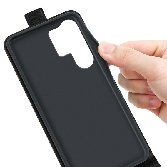 Θήκη με πτερύγιο για Samsung Galaxy S25 Ultra, Flip, μαύρη