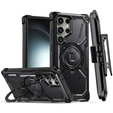Θήκη για Samsung Galaxy S23 Ultra, Heavy Duty Ring Belt Clip, μαύρη
