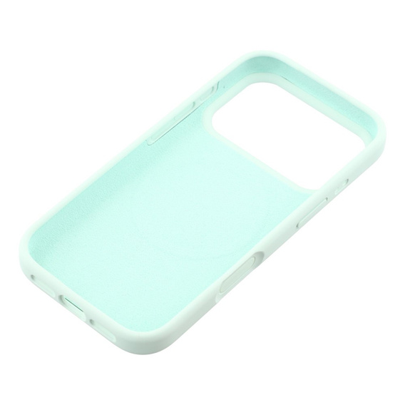 Θήκη σιλικόνης για iPhone 17 Pro, για MagSafe, αντικραδασμική, πράσινη