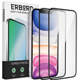 2x Μετριασμένο γυαλί για iPhone XR / 11, ERBORD 3D πλήρης οθόνη