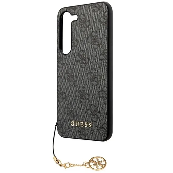 GUESS Θήκη για Samsung Galaxy S24, 4G Charms Collection Hardcase, γκρι