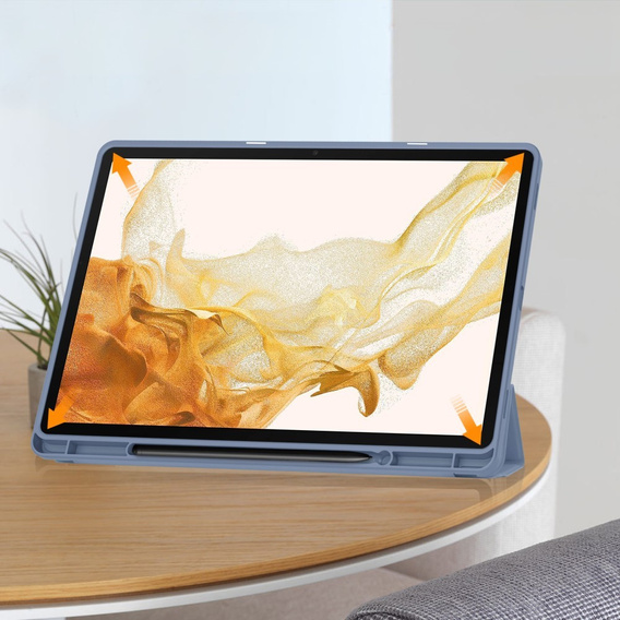 Θήκη για Samsung Galaxy Tab S10+ Plus, Smartcase με χώρο για γραφίδα, μωβ