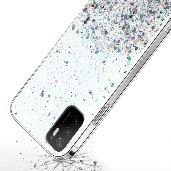 Θήκη για Xiaomi POCO M3, Glittery, διαφανής