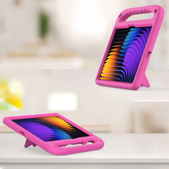 θήκη για παιδιά για Xiaomi Pad 7 / 7 Pro, με λαβή, ροζ