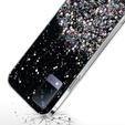 Θήκη για Vivo V21 5G, Glittery, μαύρη
