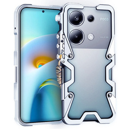 Θήκη για Xiaomi Redmi Note 13 Pro 4G / Xiaomi Redmi Note 14S / Xiaomi Poco M6 Pro 4G, Aluminium Alloy Bumper, ασημένια