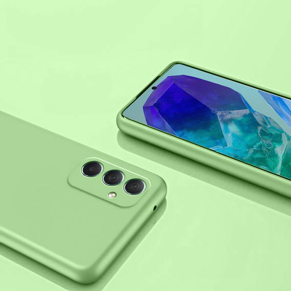 Θήκη για Samsung Galaxy M55 5G, Silicone Lite, πράσινη
