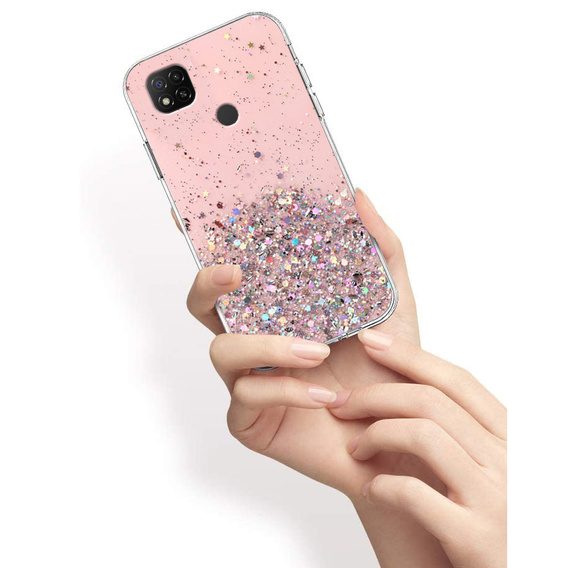 Θήκη για Xiaomi Redmi 9C, Glittery, ροζ