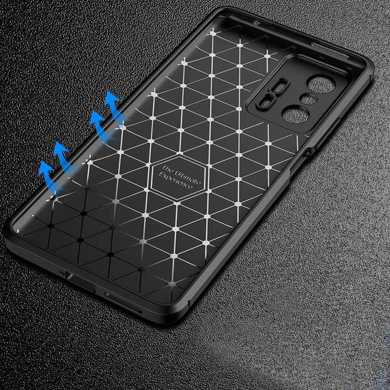 Θήκη για Xiaomi 11T / 11T Pro, Carbon Gel, μαύρη