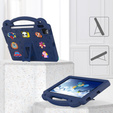 Παιδική θήκη για iPad 10.9 2022 10 Gen, Cute Patterns, με βάση, σκούρο μπλε