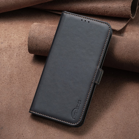 θήκη με πτερύγιο για Xiaomi Redmi Note 13 5G, BINFEN Wallet, μαύρη