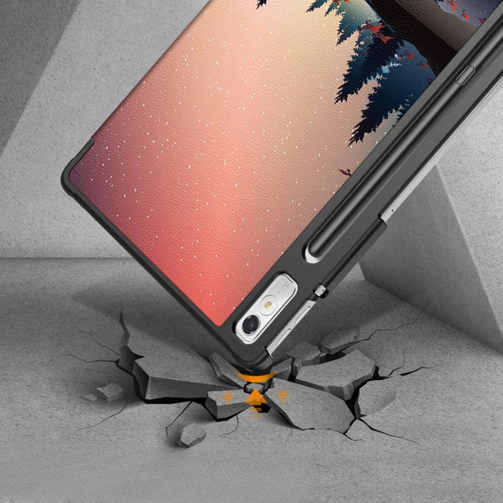 Θήκη για Lenovo Tab P11 Pro Gen 2 2022, Smartcase Pen Slot, forest and lake