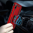 θωρακισμένη θήκη για Xiaomi Redmi Note 8 Pro, Nox Case Ring, κόκκινη