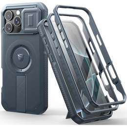 Θωρακισμένη θήκη για iPhone 16 Pro Max, Dexnor CamProtect MagSafe, μπλε (Δύο πλαίσια)