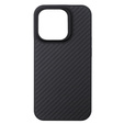 Θήκη για iPhone 15 Pro Max, Aramid Fiber Cover, μαύρη