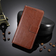 Θήκη με πτερύγιο για T Phone 3 5G, Crazy Horse Wallet, καφέ