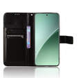 Θήκη με πτερύγιο για Xiaomi 15, Crazy Horse Wallet, μαύρη